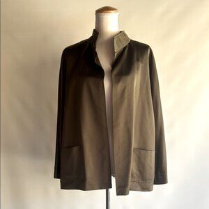 MaxMara Silk Blend Open Front Jacket - sz 14